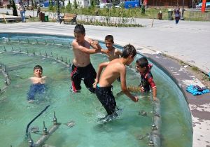 Kent merkezinde köy görüntüsü